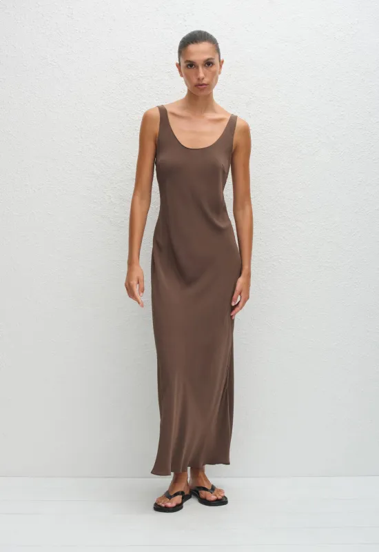 Bias Tank Dress - Truffle sold by Matteau
