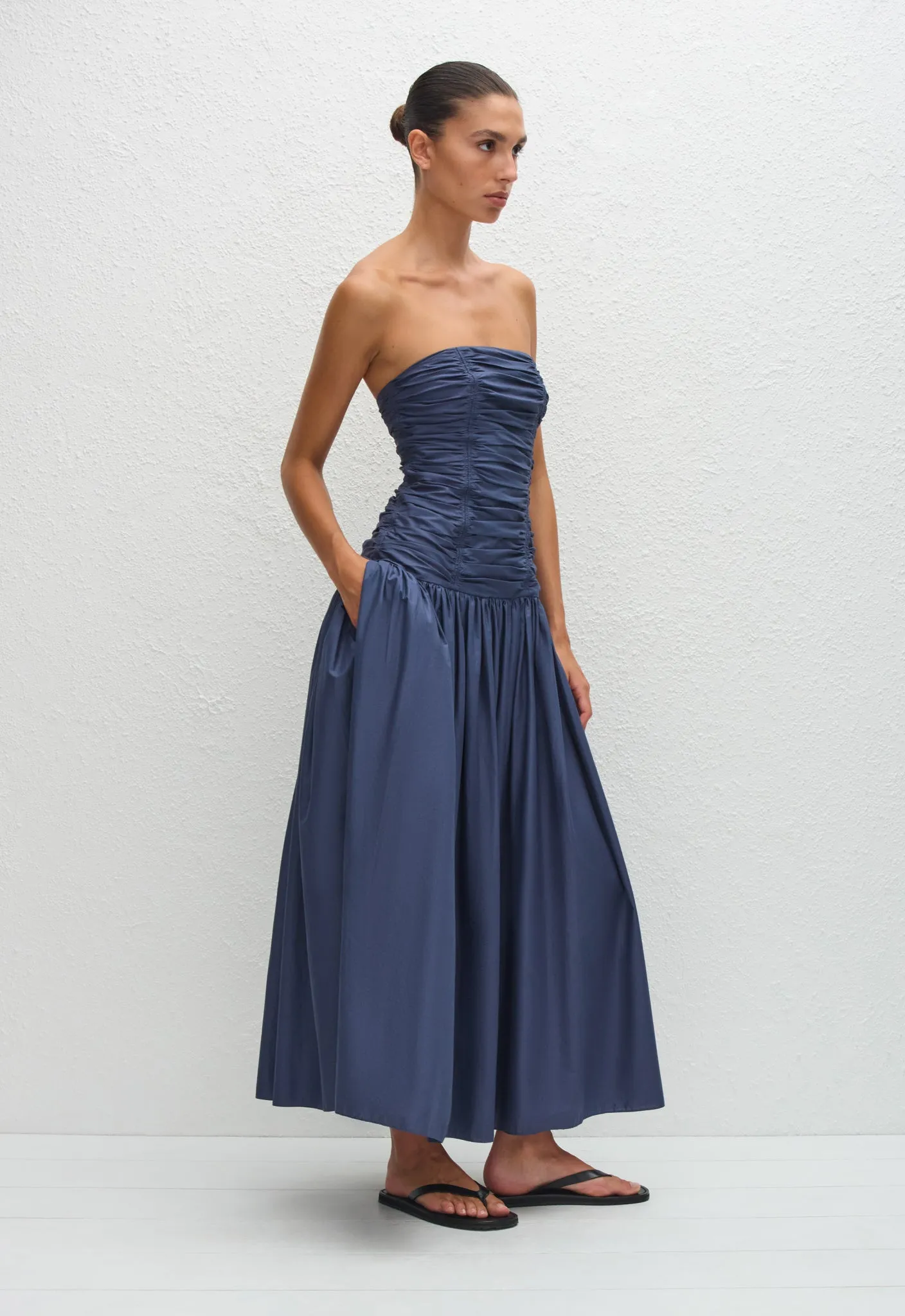 Strapless Drop Waist Dress - Dusk sold by Matteau product image thumbnail 3