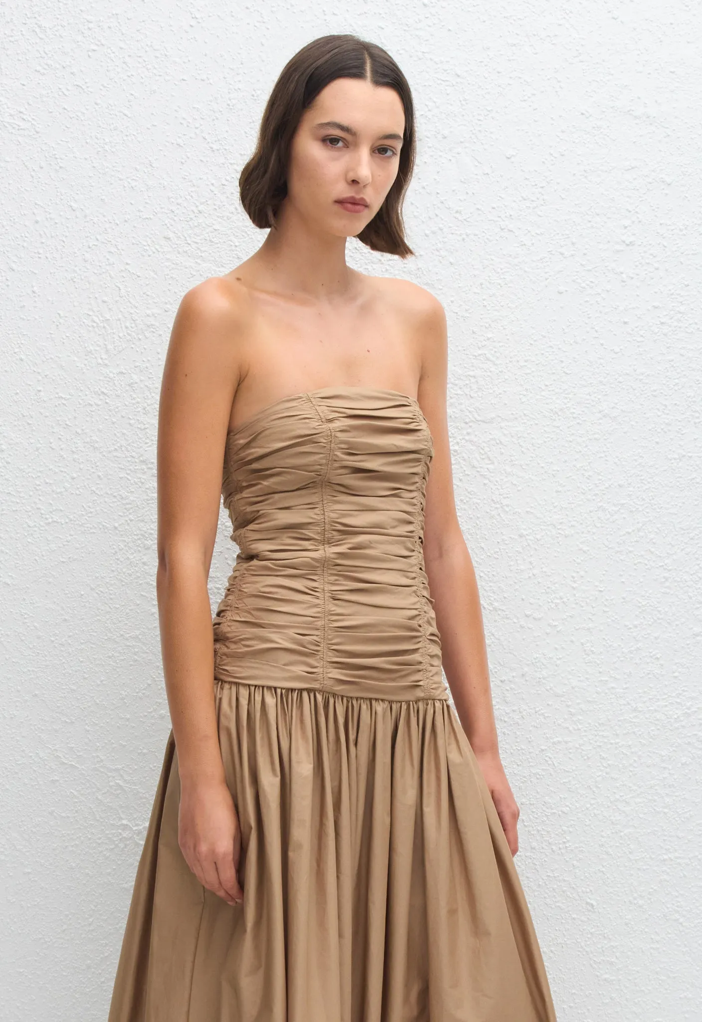 Strapless Drop Waist Dress - Stone sold by Matteau product image thumbnail 2