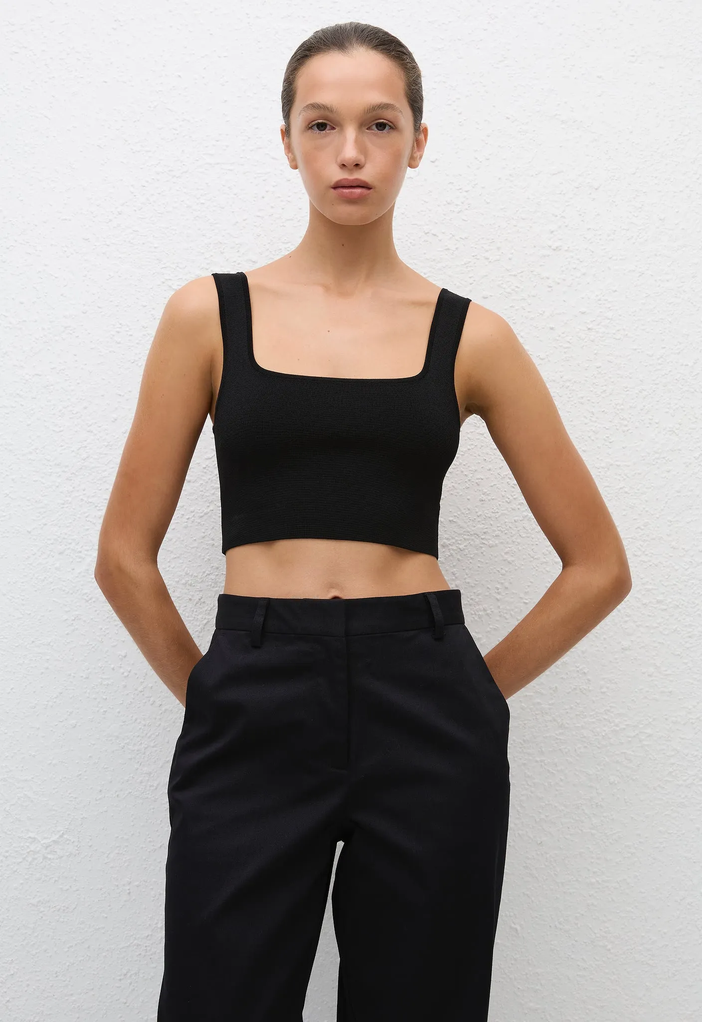 Nineties Crop Tank - Black sold by Matteau product image thumbnail 3