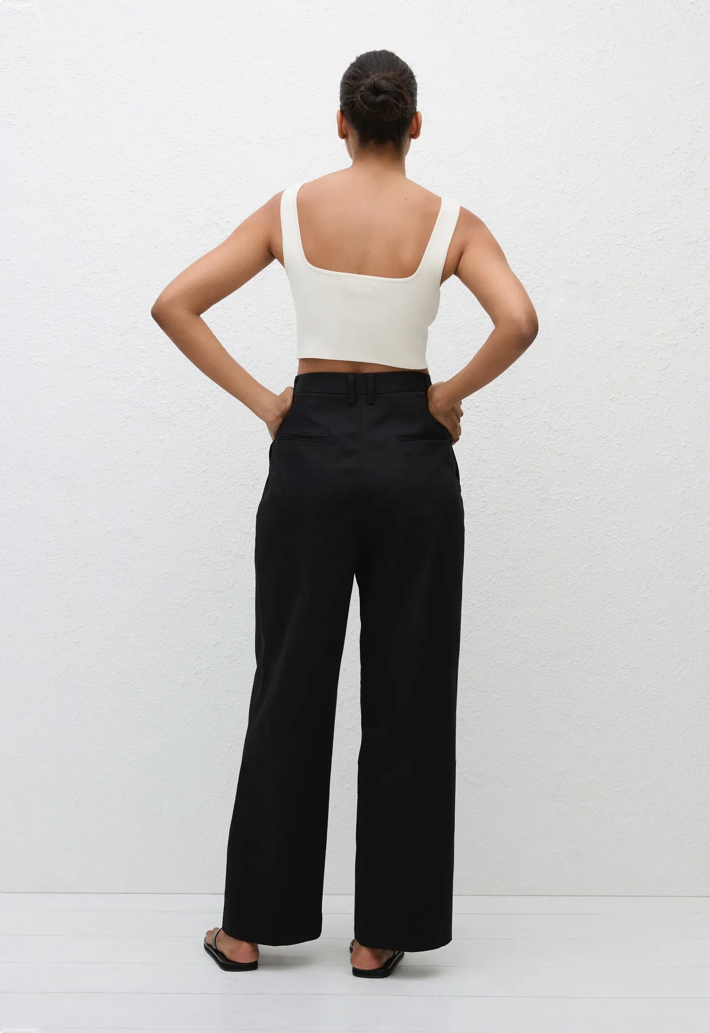 Nineties Crop Tank - Ecru sold by Matteau product image thumbnail 4