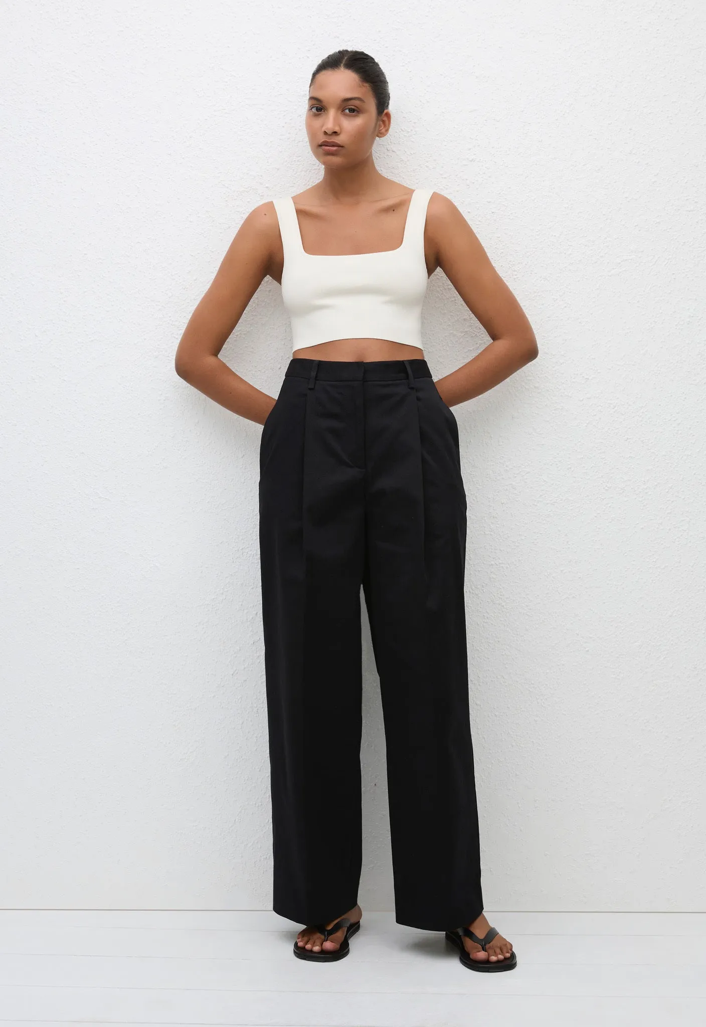 Nineties Crop Tank - Ecru sold by Matteau product image thumbnail 3