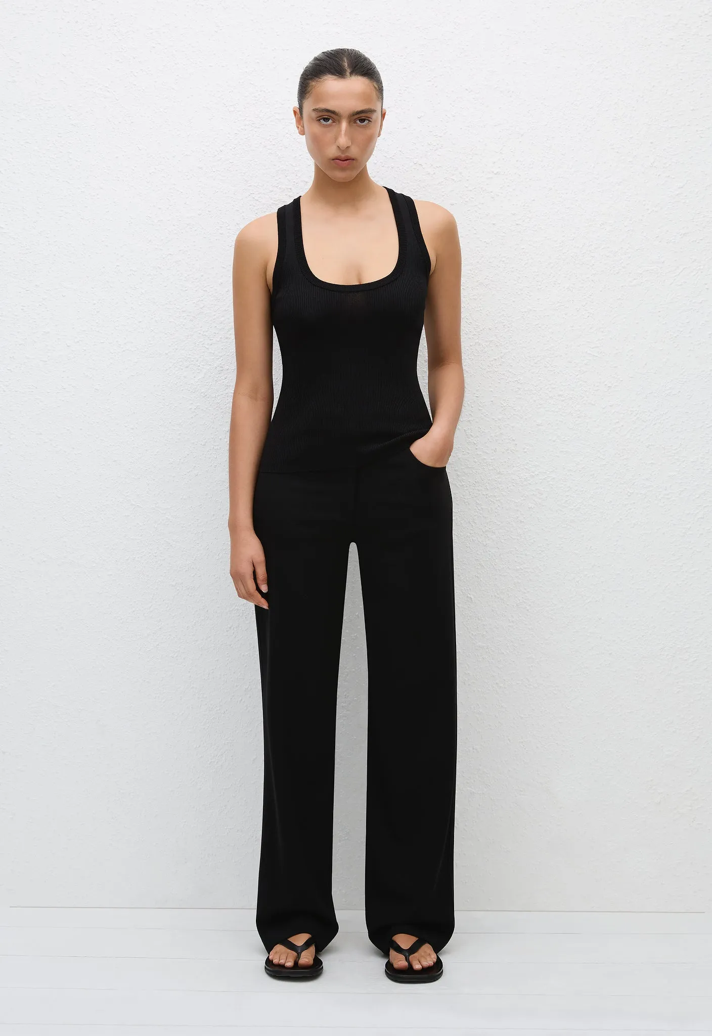 Ribbed Tank - Black sold by Matteau product image thumbnail 2