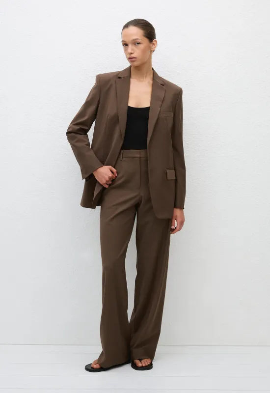 Relaxed Tailored Blazer - Coffee sold by Matteau