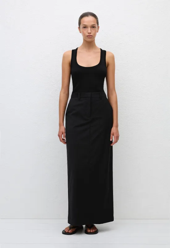Relaxed Tailored Skirt - Black sold by Matteau