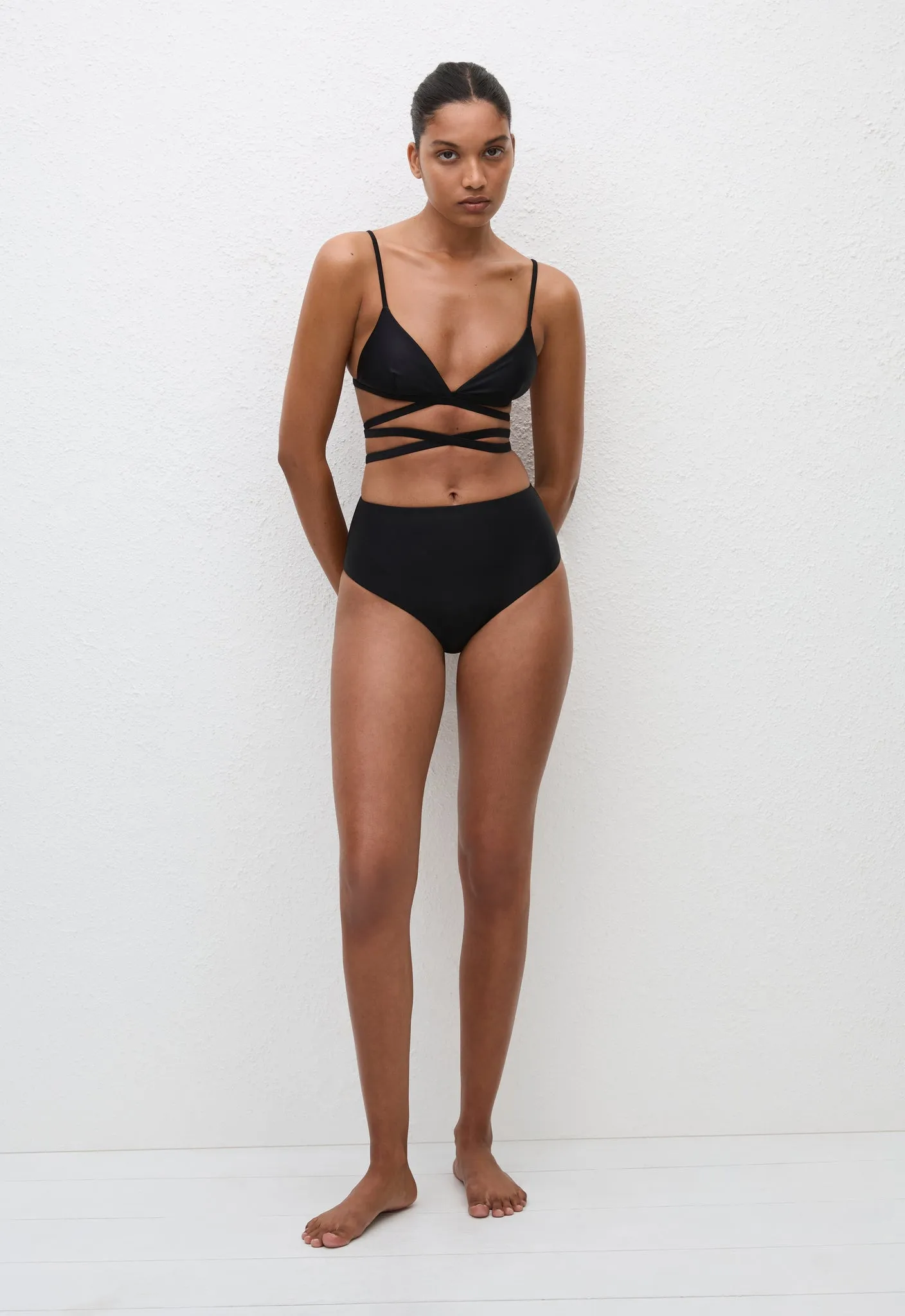 Wrap Triangle Top - Black sold by Matteau product image thumbnail 3