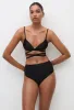 Wrap Triangle Top - Black sold by Matteau