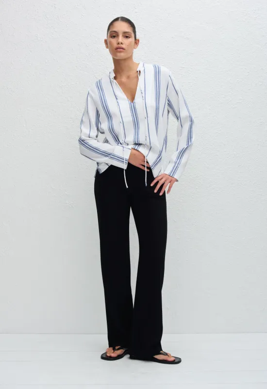 Fisherman Popover Shirt - Porto Stripe sold by Matteau