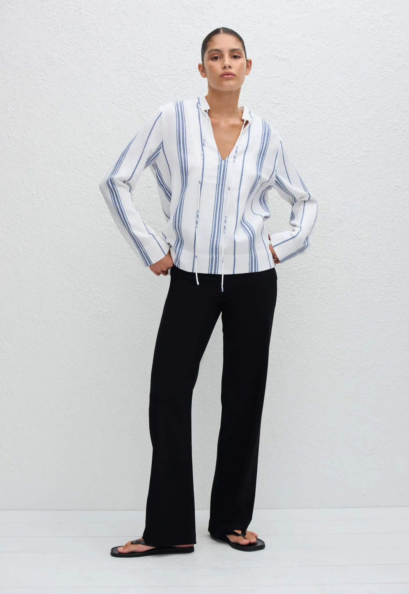 Fisherman Popover Shirt - Porto Stripe sold by Matteau product image thumbnail 4