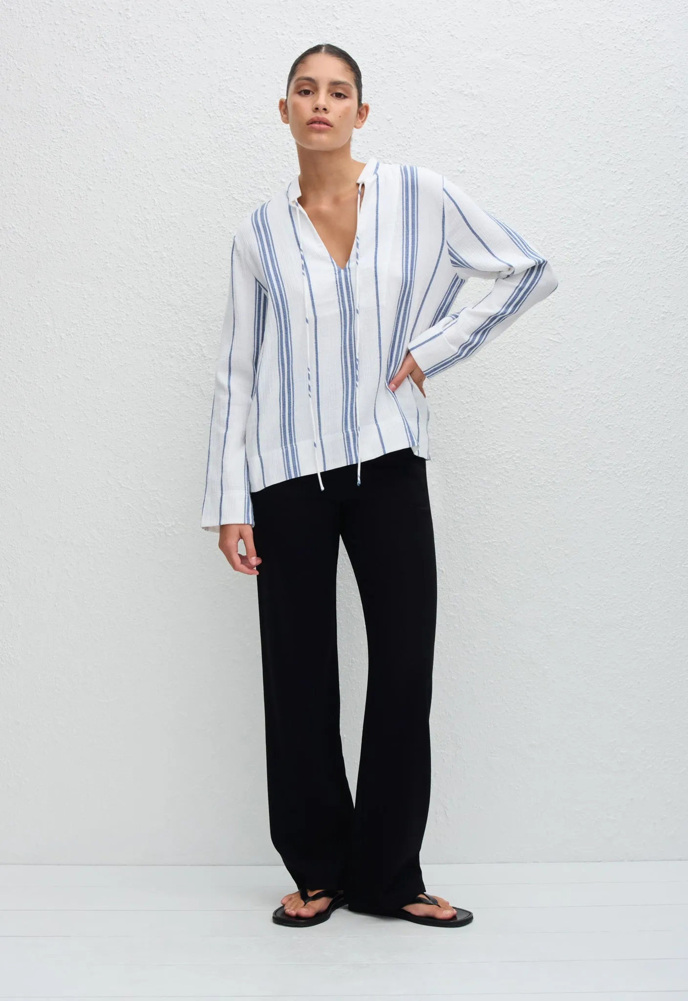 Fisherman Popover Shirt - Porto Stripe sold by Matteau product image thumbnail 3