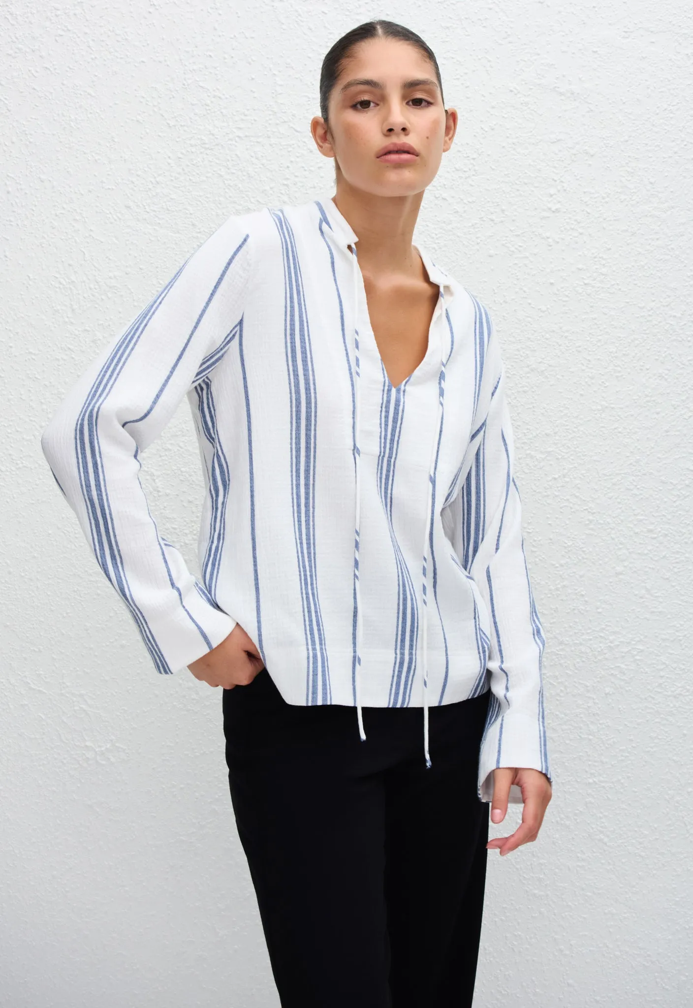 Fisherman Popover Shirt - Porto Stripe sold by Matteau product image thumbnail 2