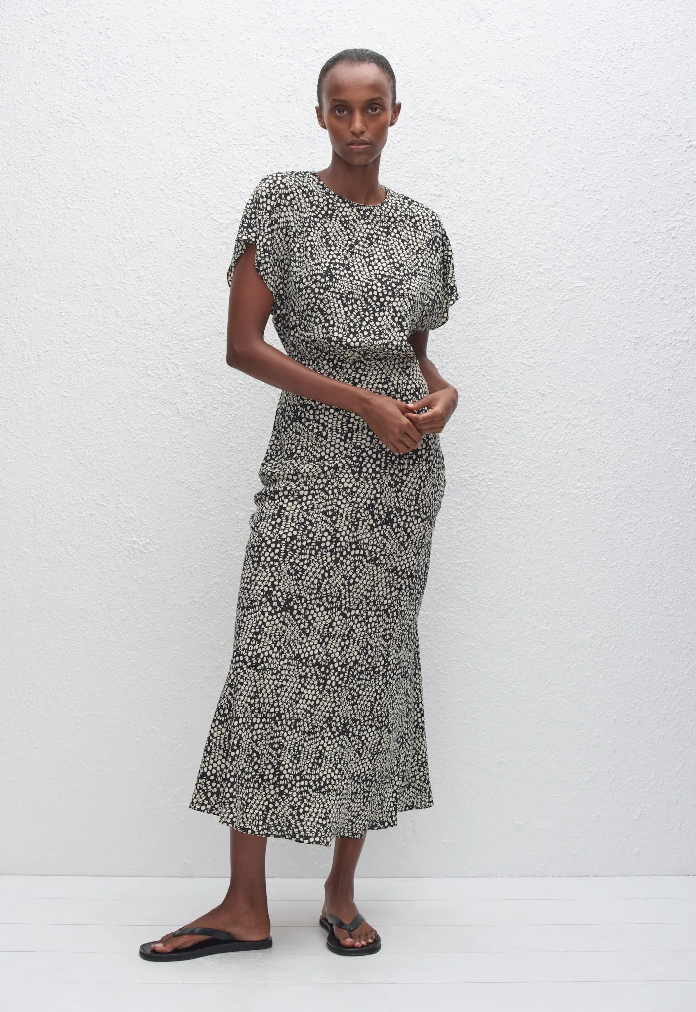 Bias Midi Tee Dress - Kyoto sold by Matteau