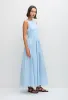 Tie Back Midi Dress - Sky sold by Matteau