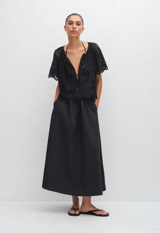 Broderie Blouse - Black sold by Matteau