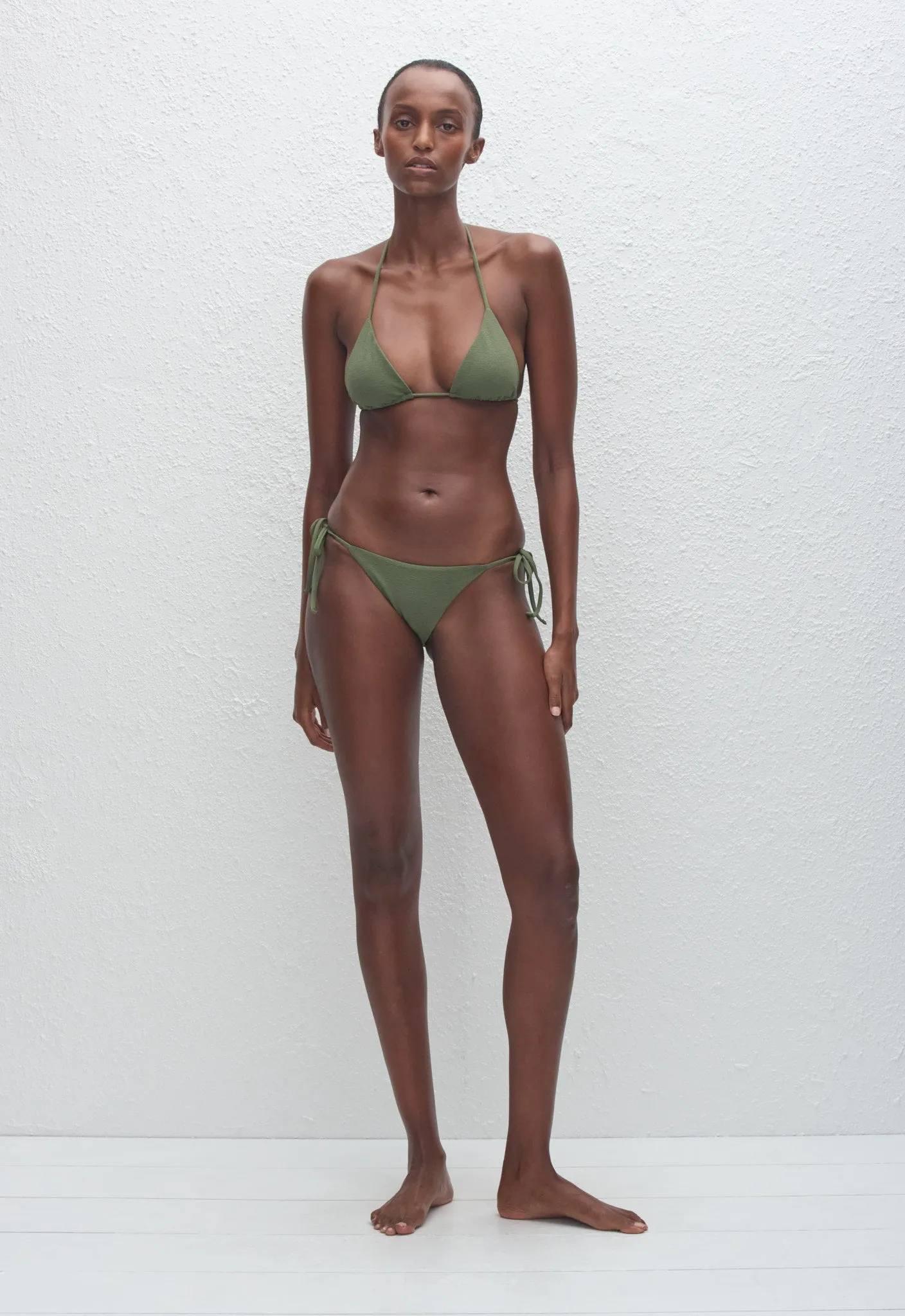 String Triangle Top - Safari Crinkle sold by Matteau