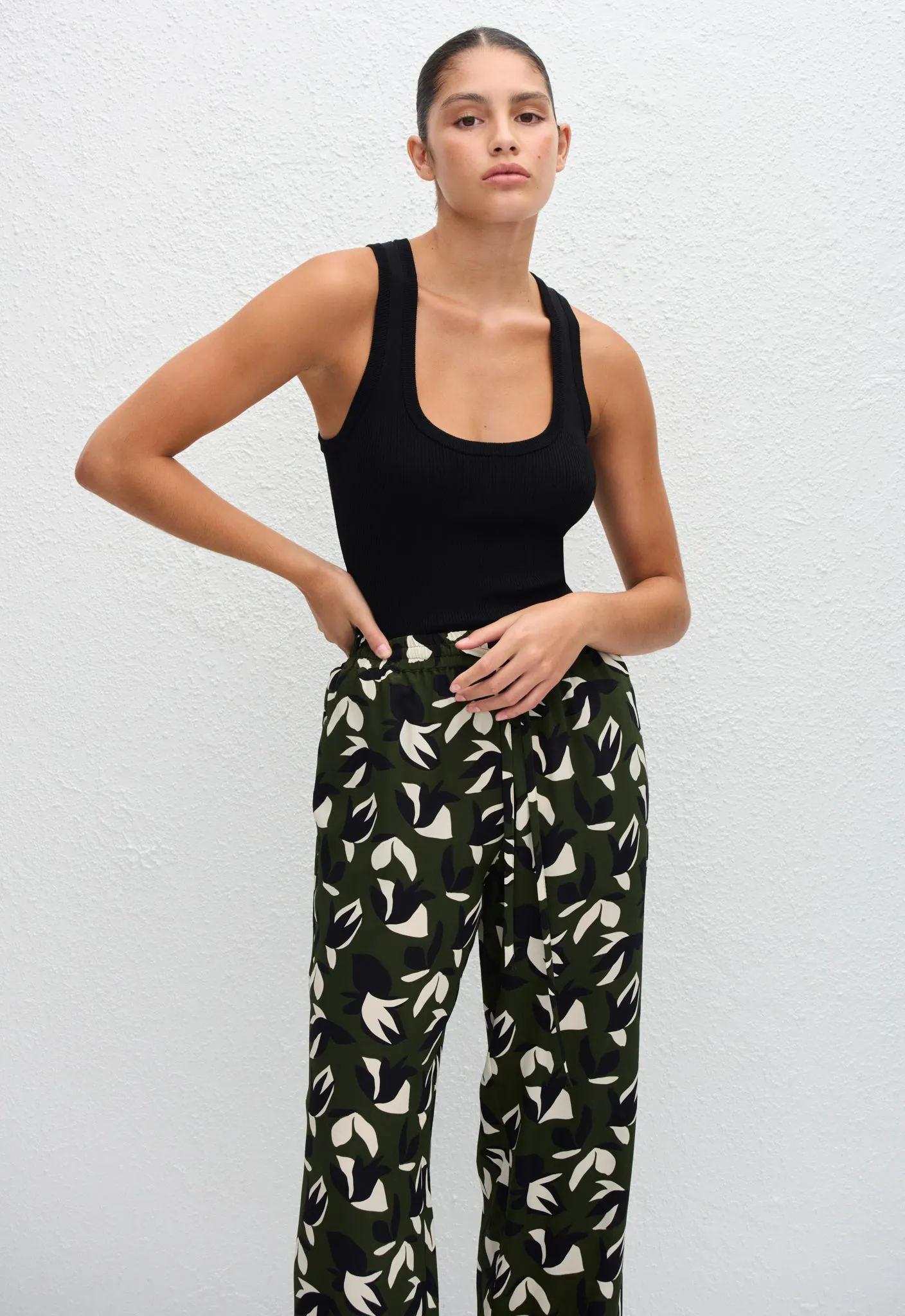 Drawstring Trouser - Agave sold by Matteau product image thumbnail 3