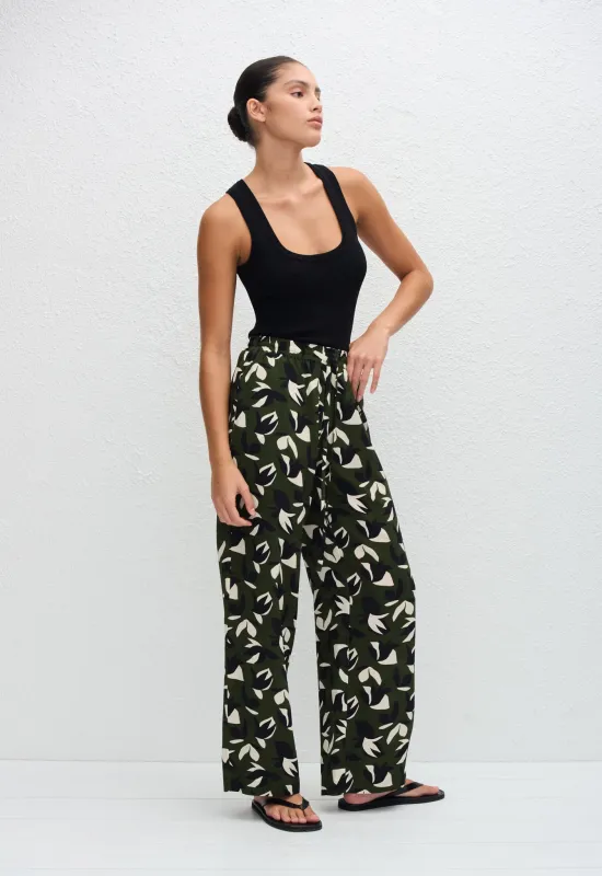 Drawstring Trouser - Agave sold by Matteau