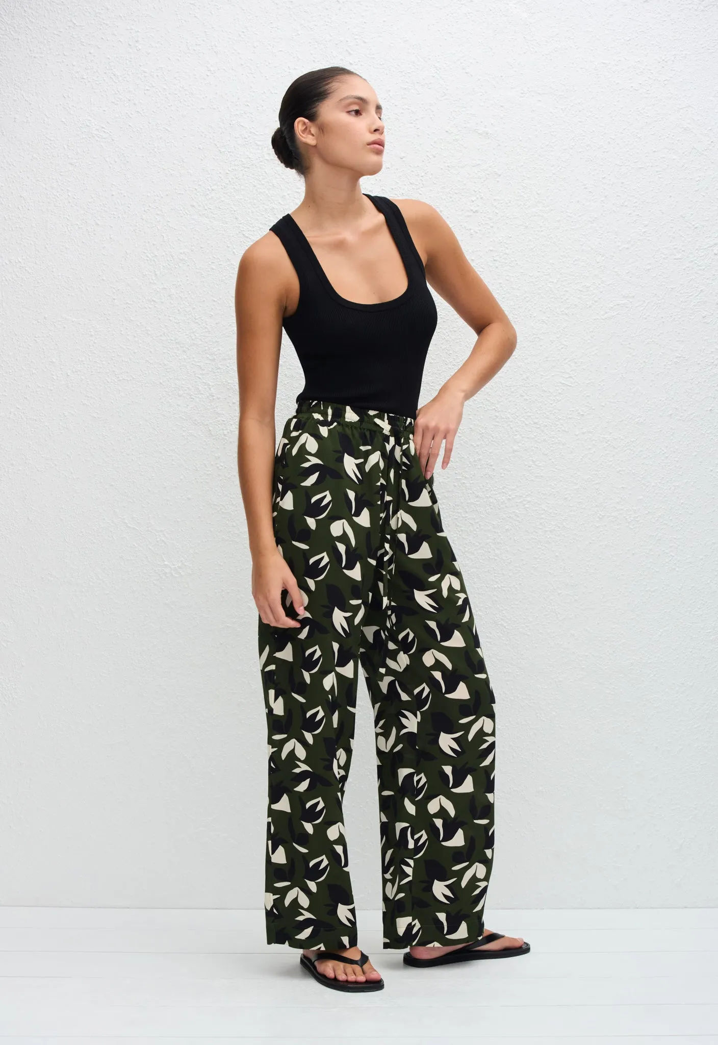 Drawstring Trouser - Agave sold by Matteau