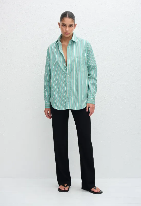 Classic Stripe Shirt - Aegean Stripe sold by Matteau