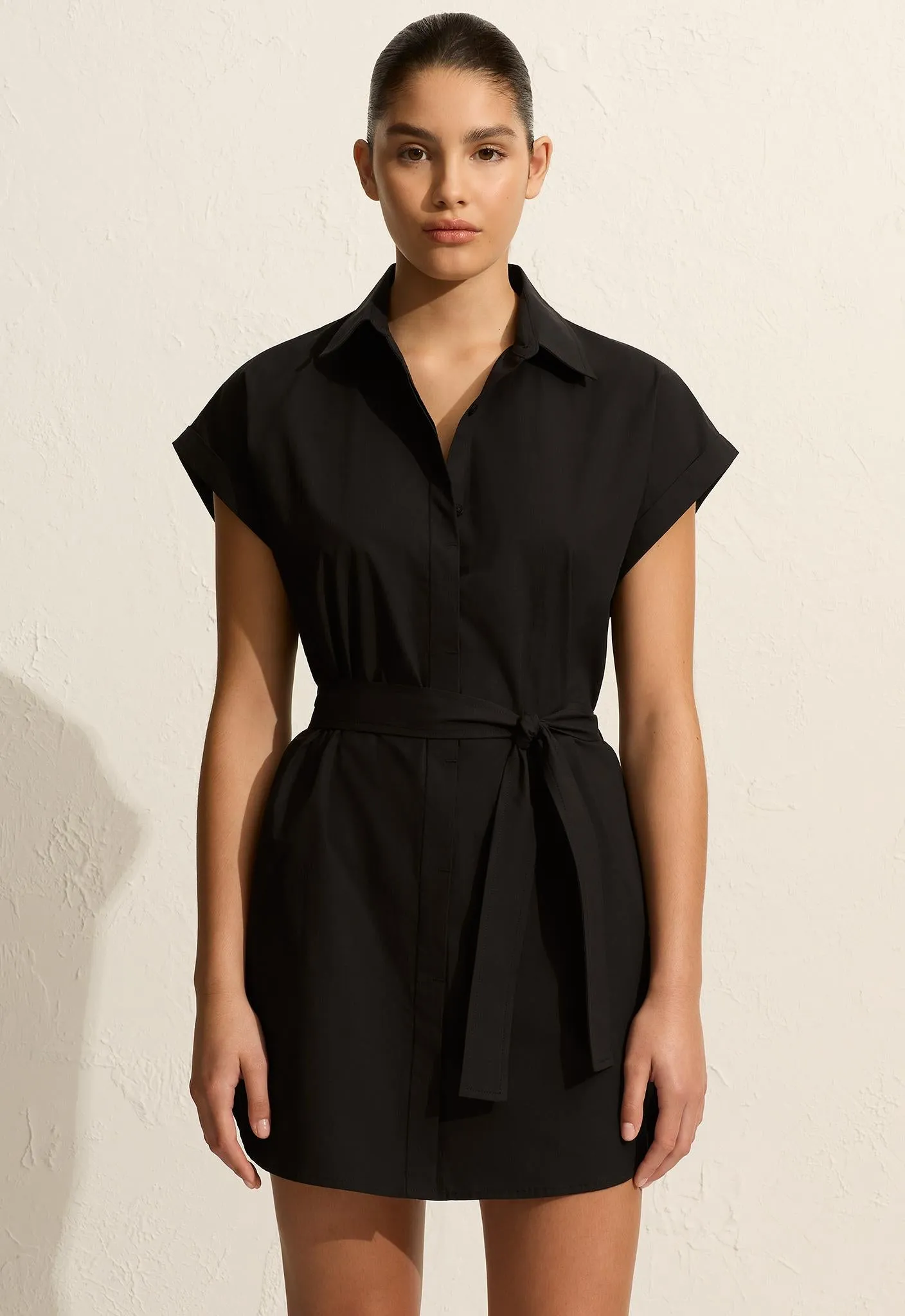 Mini Shirt Dress - Black sold by Matteau