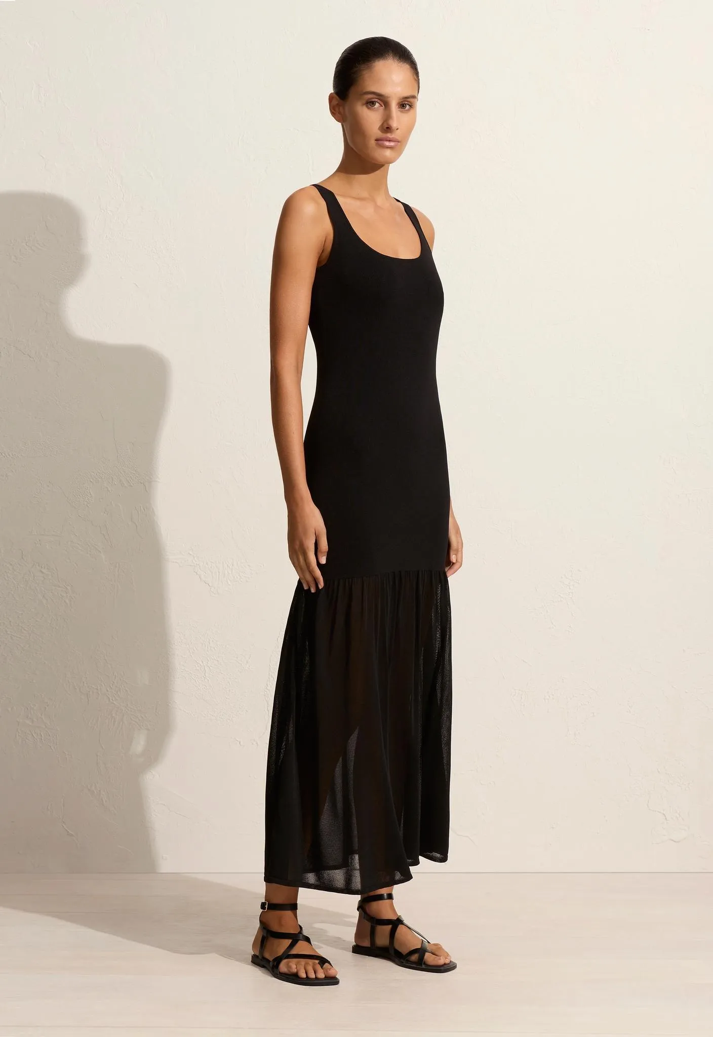 Drop Waist Knit Dress - Black sold by Matteau product image thumbnail 2