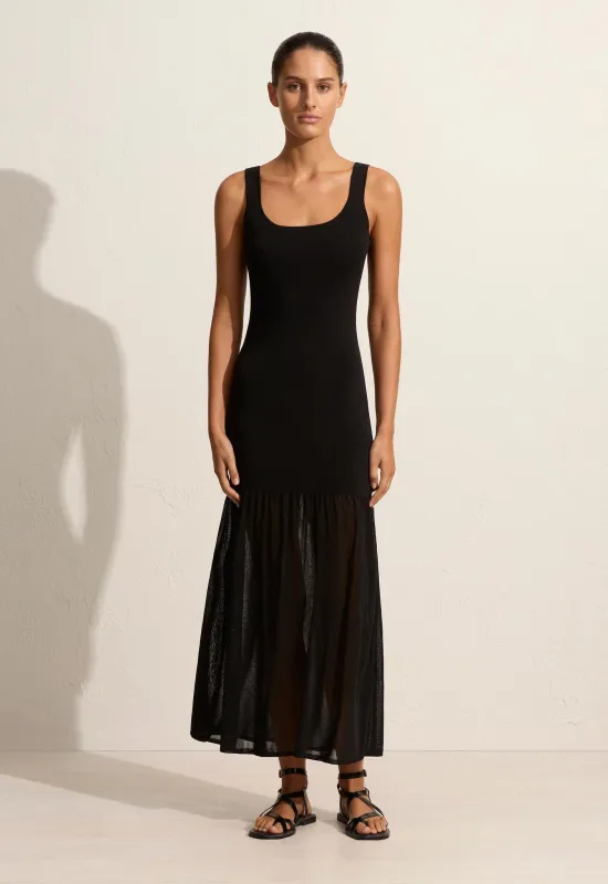 Drop Waist Knit Dress - Black sold by Matteau