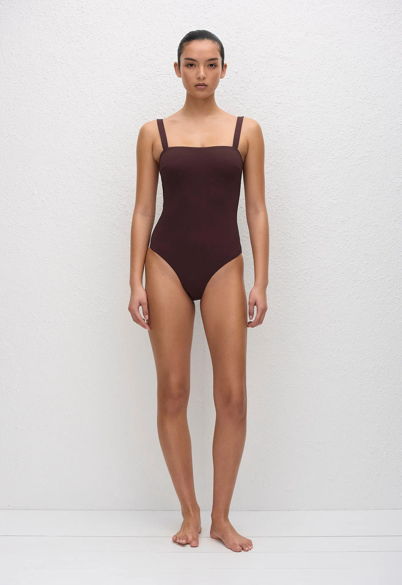 Square Maillot - Aubergine Crinkle sold by Matteau