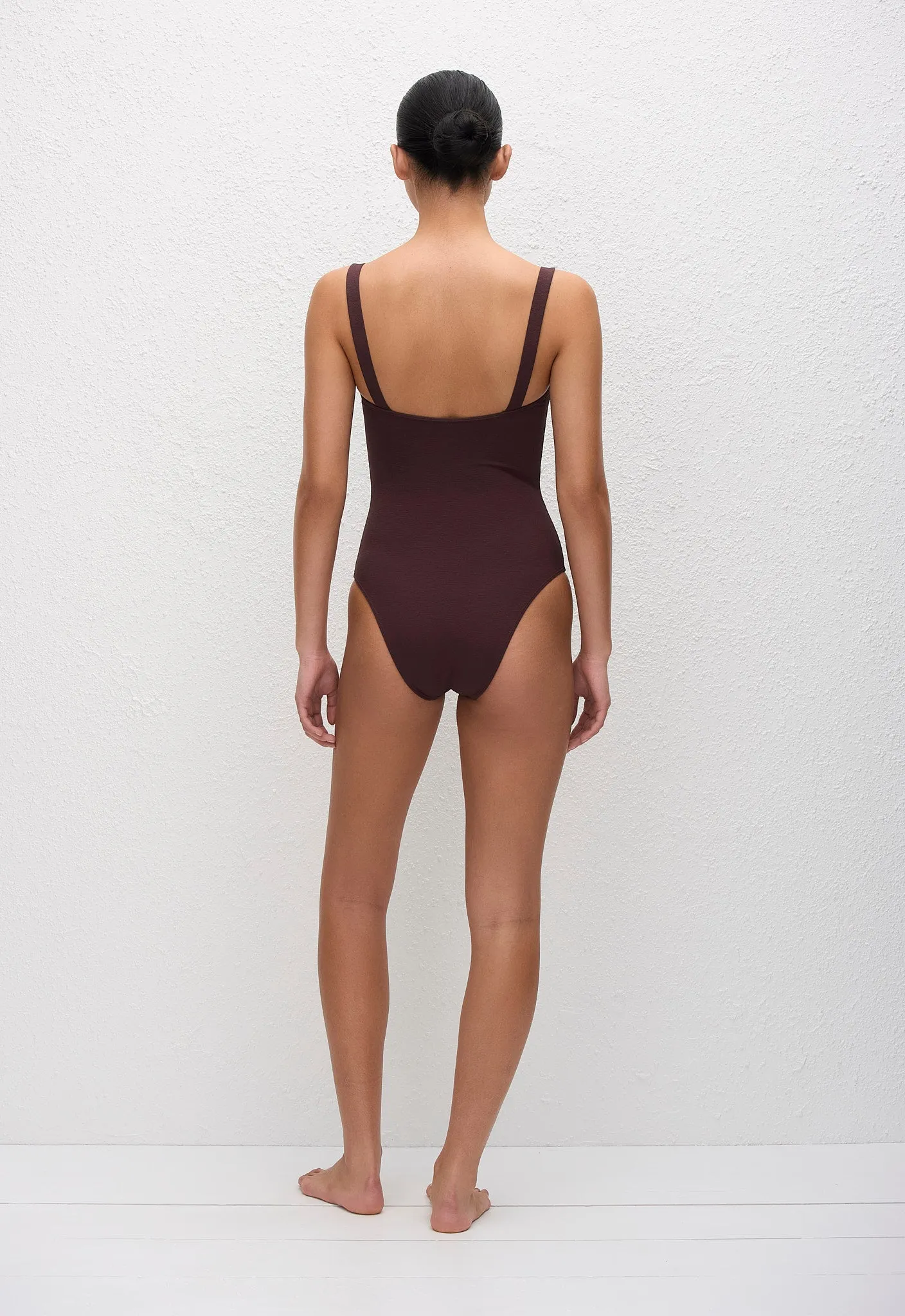 Square Maillot - Aubergine Crinkle sold by Matteau product image thumbnail 4
