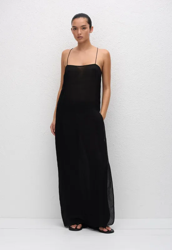 Sheer Cami Dress - Black sold by Matteau