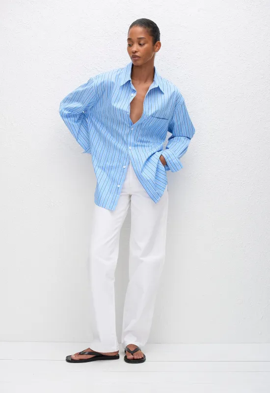 Classic Stripe Shirt - Capri Stripe sold by Matteau