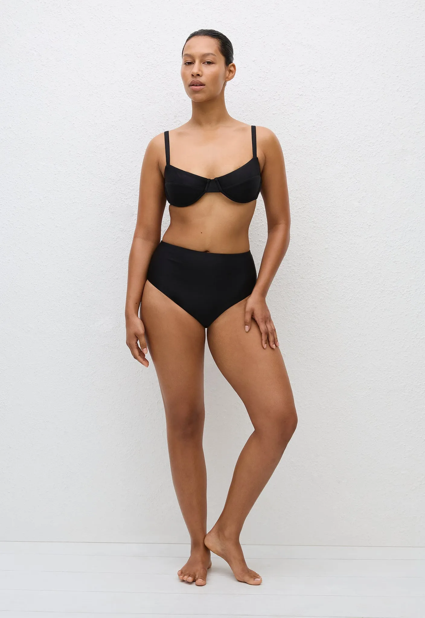 High Waist Brief - Deep Black sold by Matteau