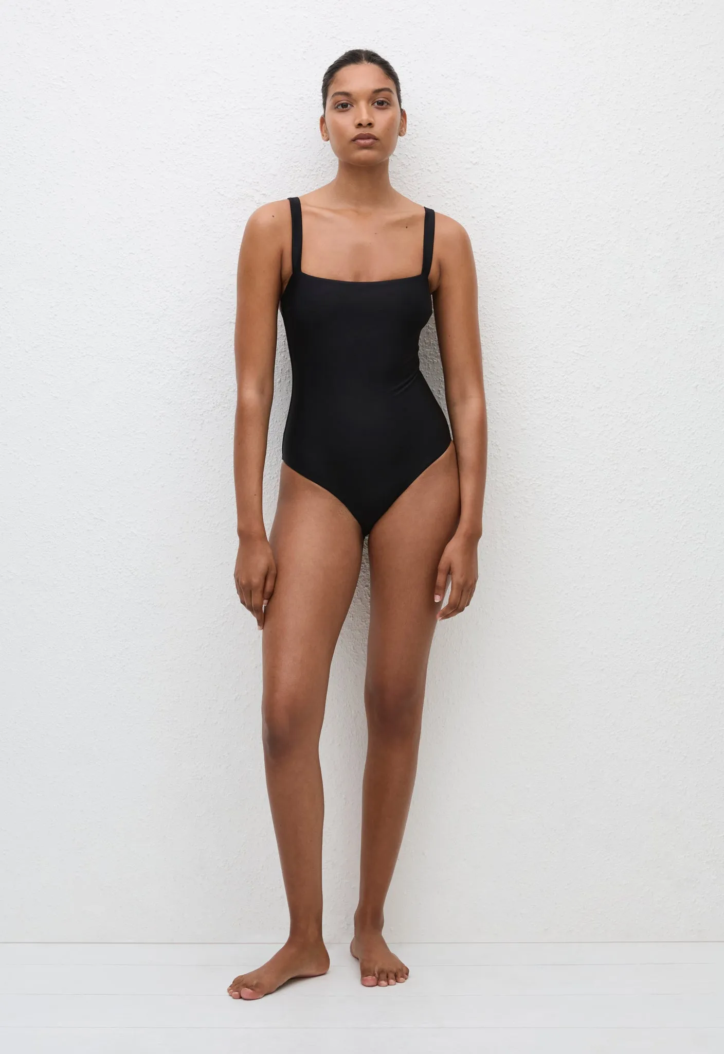 Square Maillot - Deep Black sold by Matteau