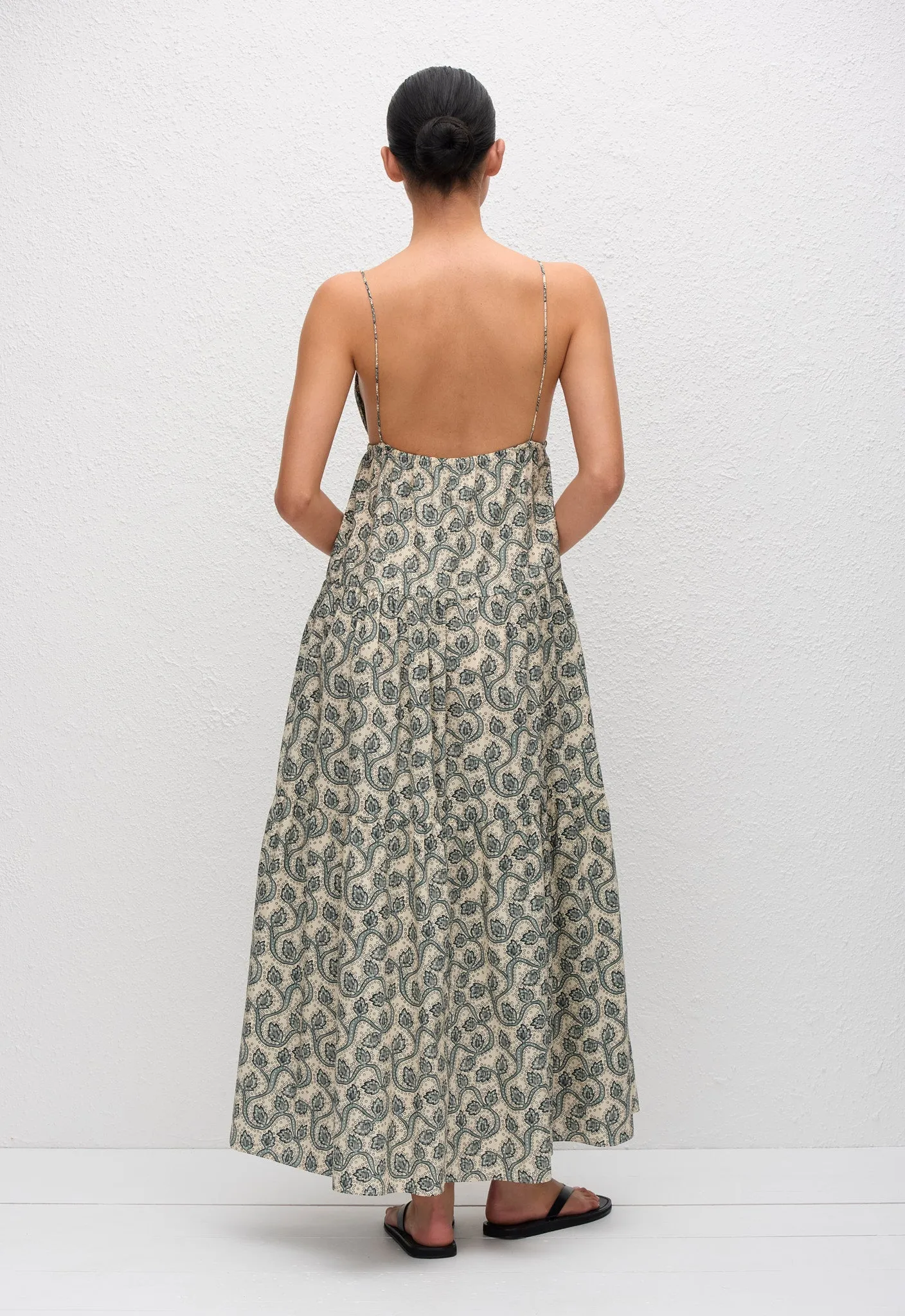 Triangle Tiered Sundress - Vine sold by Matteau product image thumbnail 4