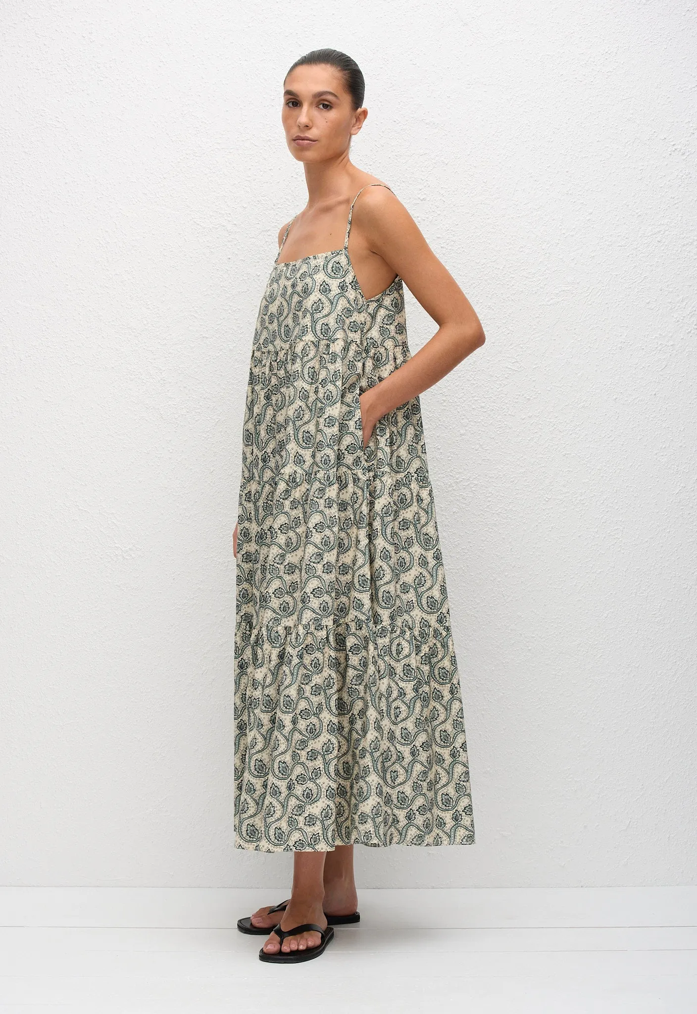 Tiered Sundress - Vine sold by Matteau product image thumbnail 2