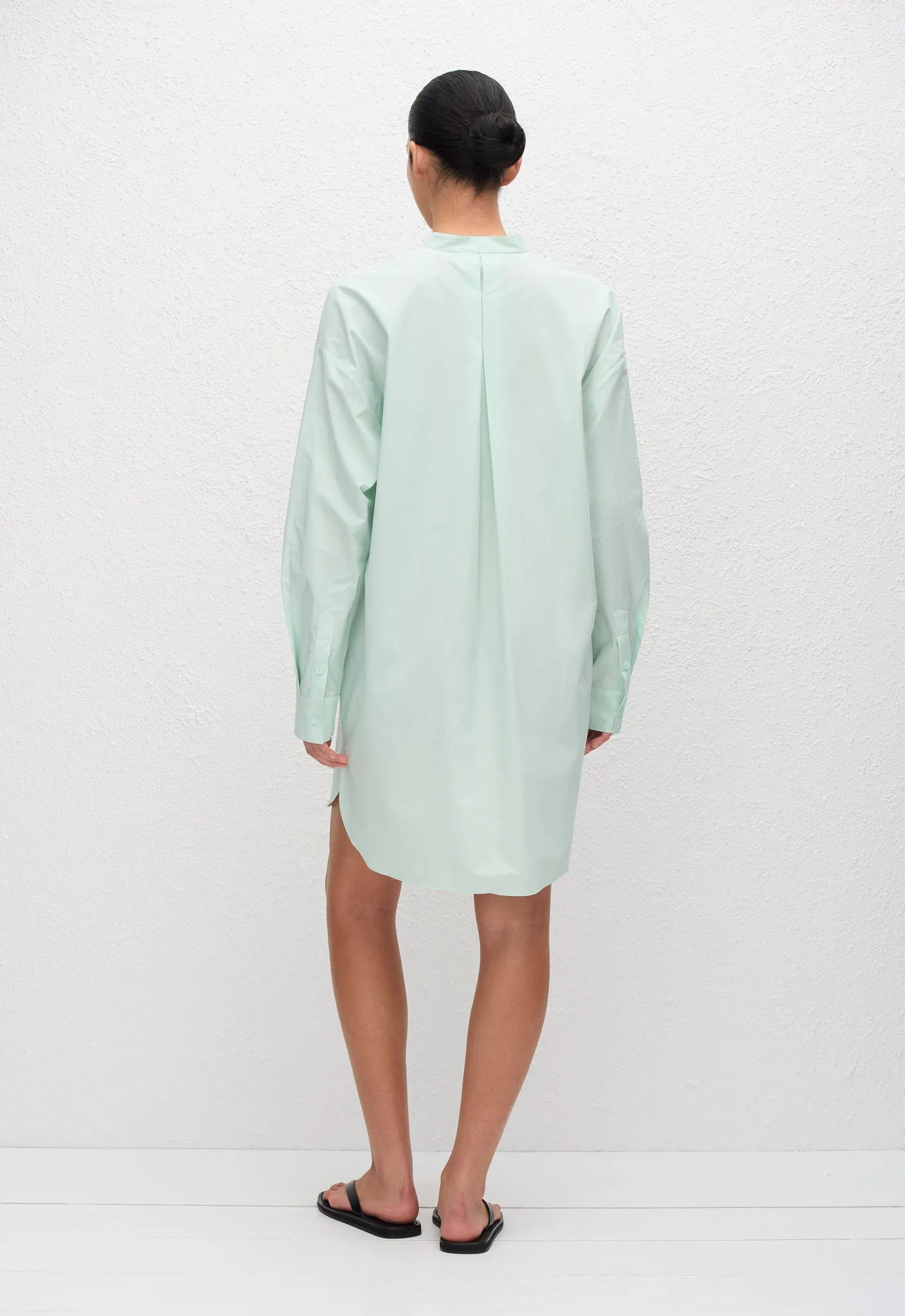 Popover Mini Shirt Dress - Mint sold by Matteau product image thumbnail 4