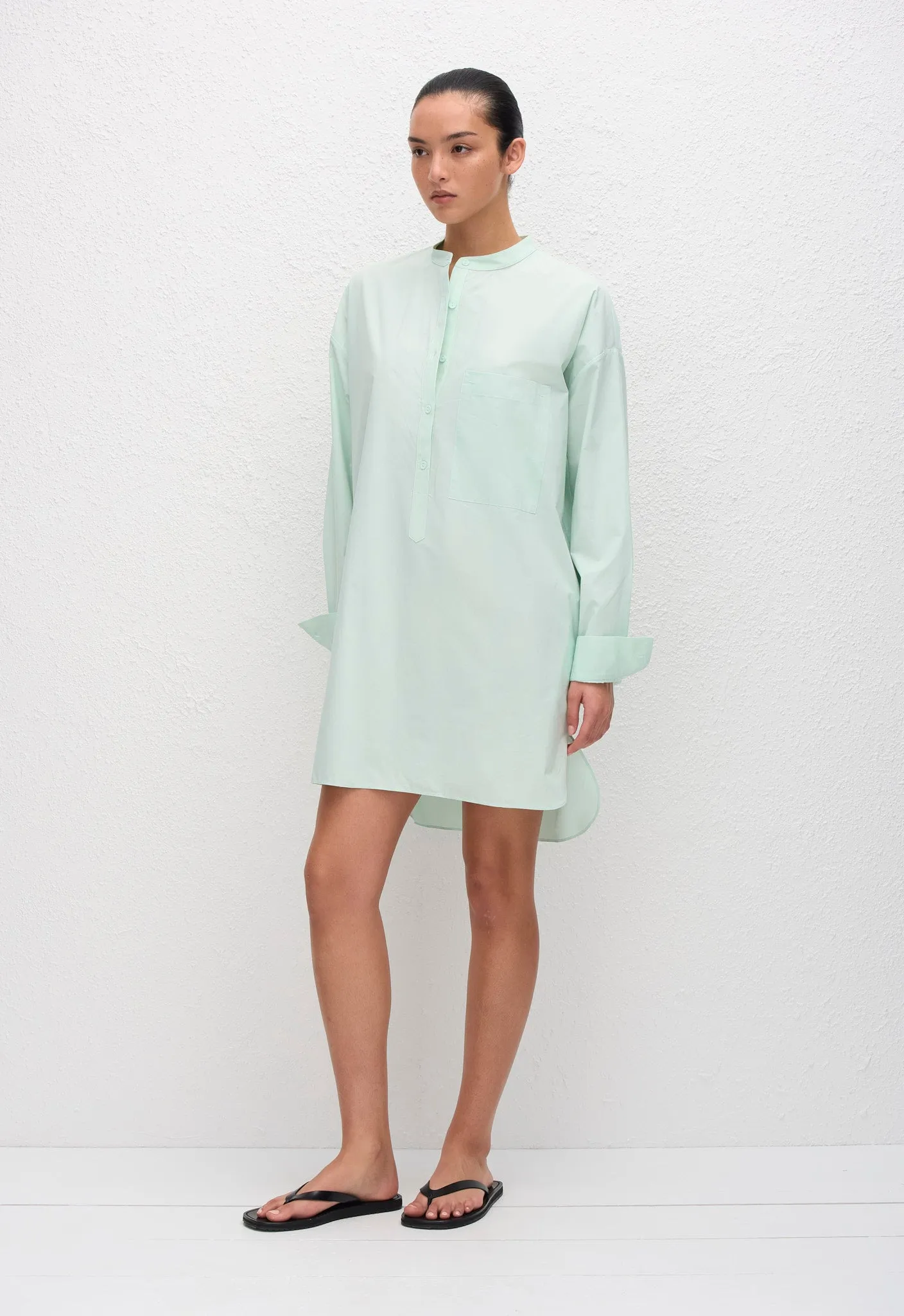 Popover Mini Shirt Dress - Mint sold by Matteau product image thumbnail 3