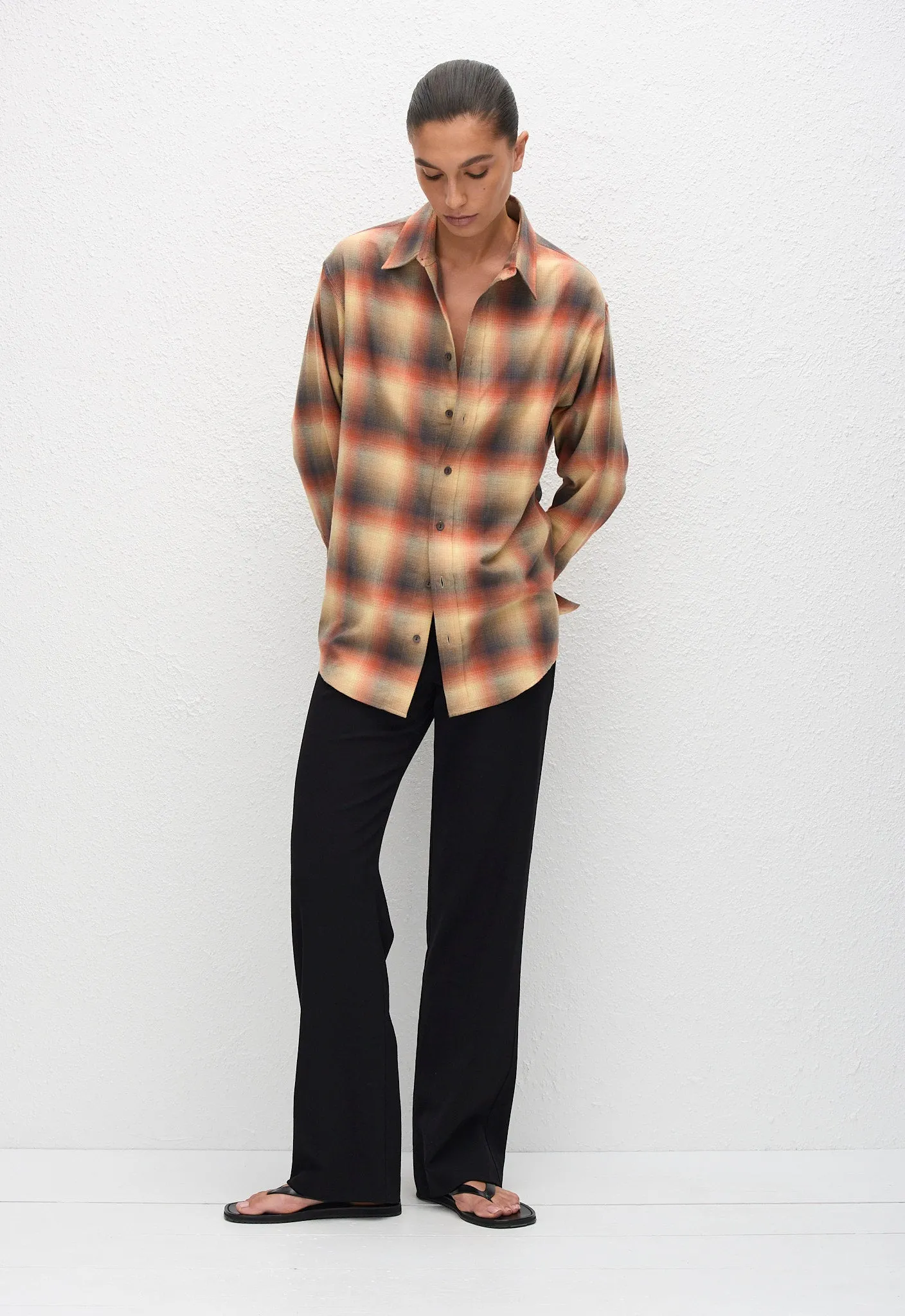 Flannel Shirt - Sunset Check sold by Matteau product image thumbnail 3
