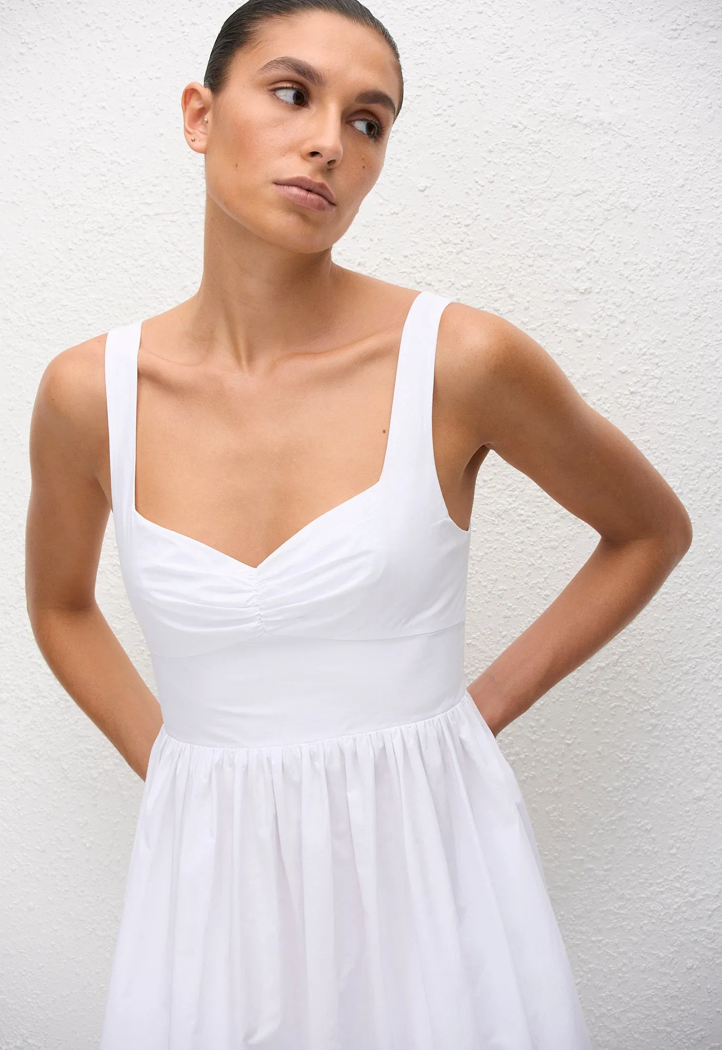 Bralette Midi Dress - White sold by Matteau product image thumbnail 2