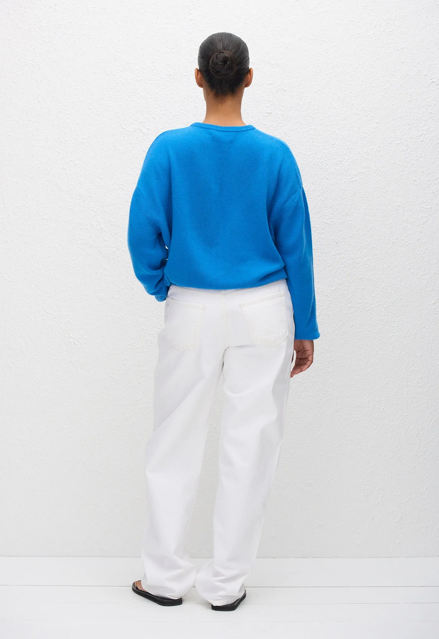 Cashmere Crew Sweater - Cornflower sold by Matteau product image thumbnail 4
