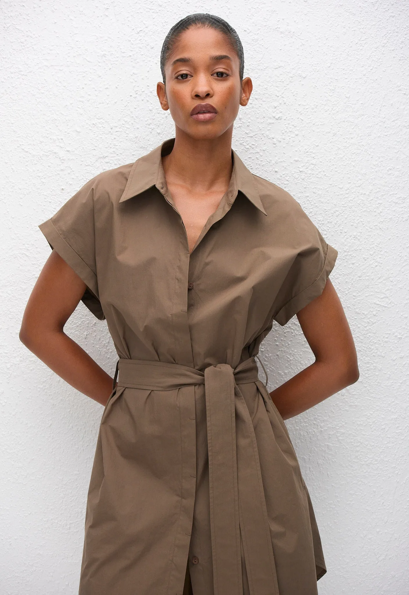 Mini Shirt Dress - Birch sold by Matteau product image thumbnail 2