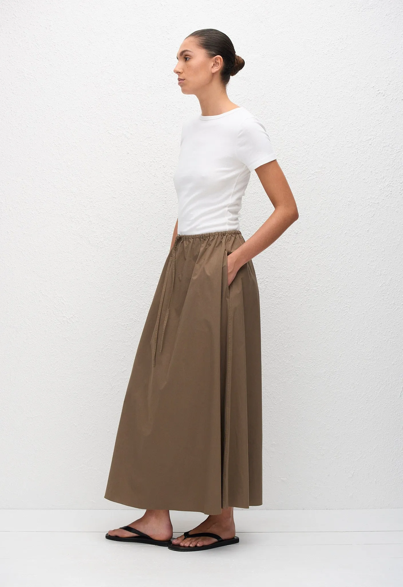 Drawcord Skirt - Birch sold by Matteau product image thumbnail 2