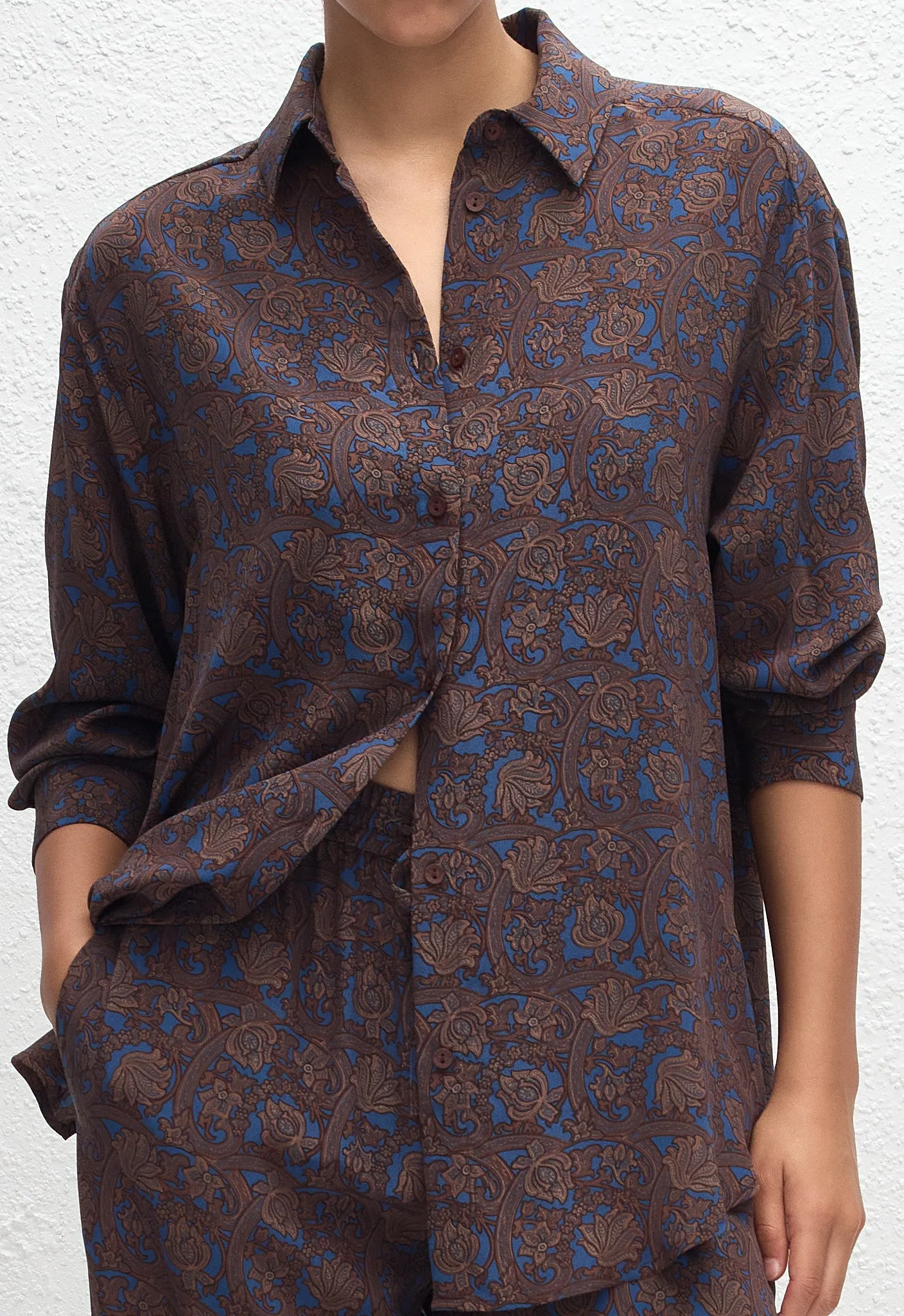 Long Sleeve Silk Shirt - Marrakesh sold by Matteau product image thumbnail 3