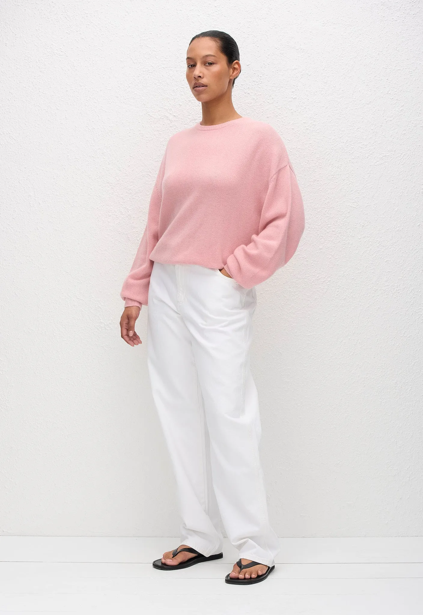 Cashmere Crew Sweater - Sorbet sold by Matteau product image thumbnail 4