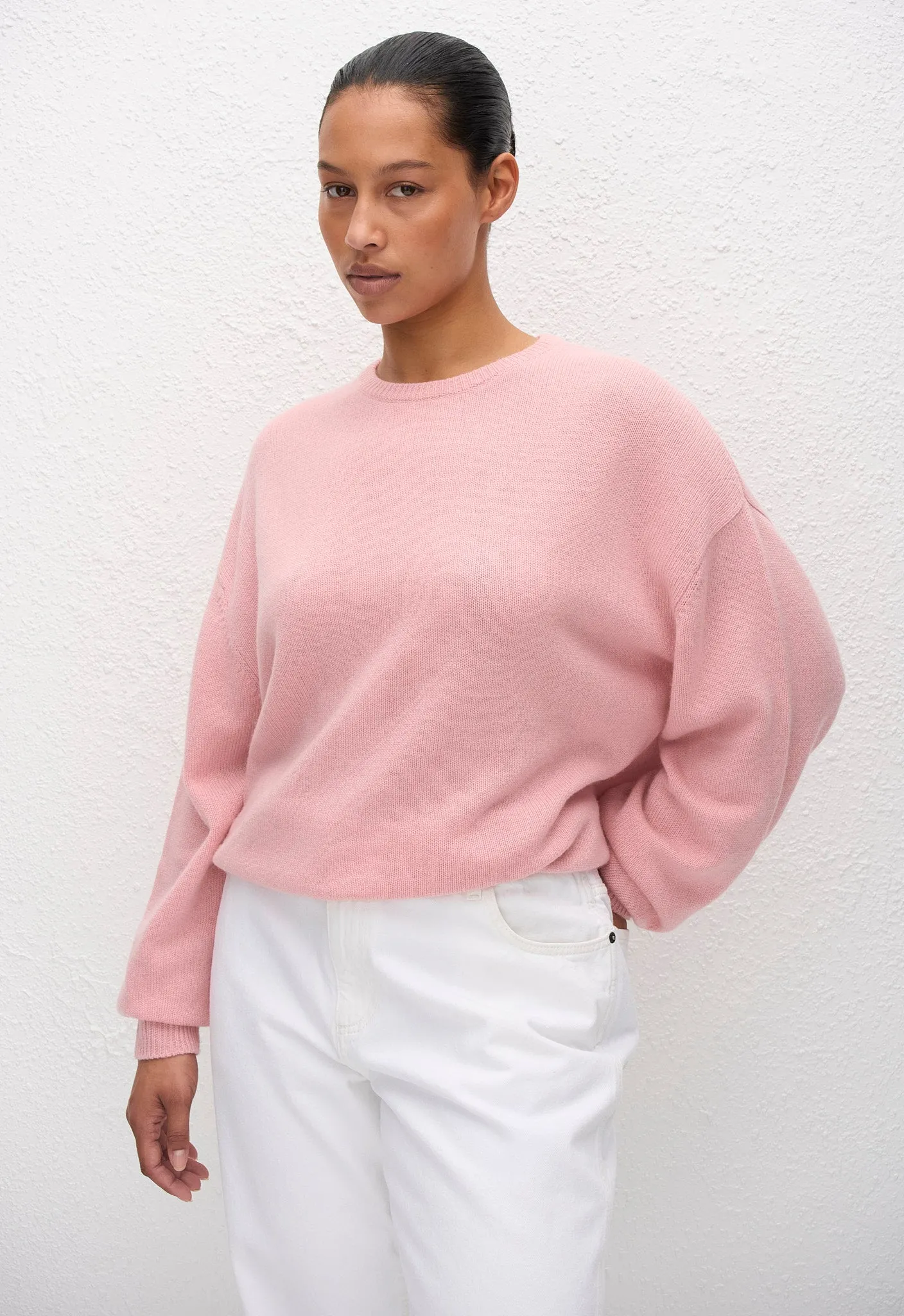 Cashmere Crew Sweater - Sorbet sold by Matteau product image thumbnail 3