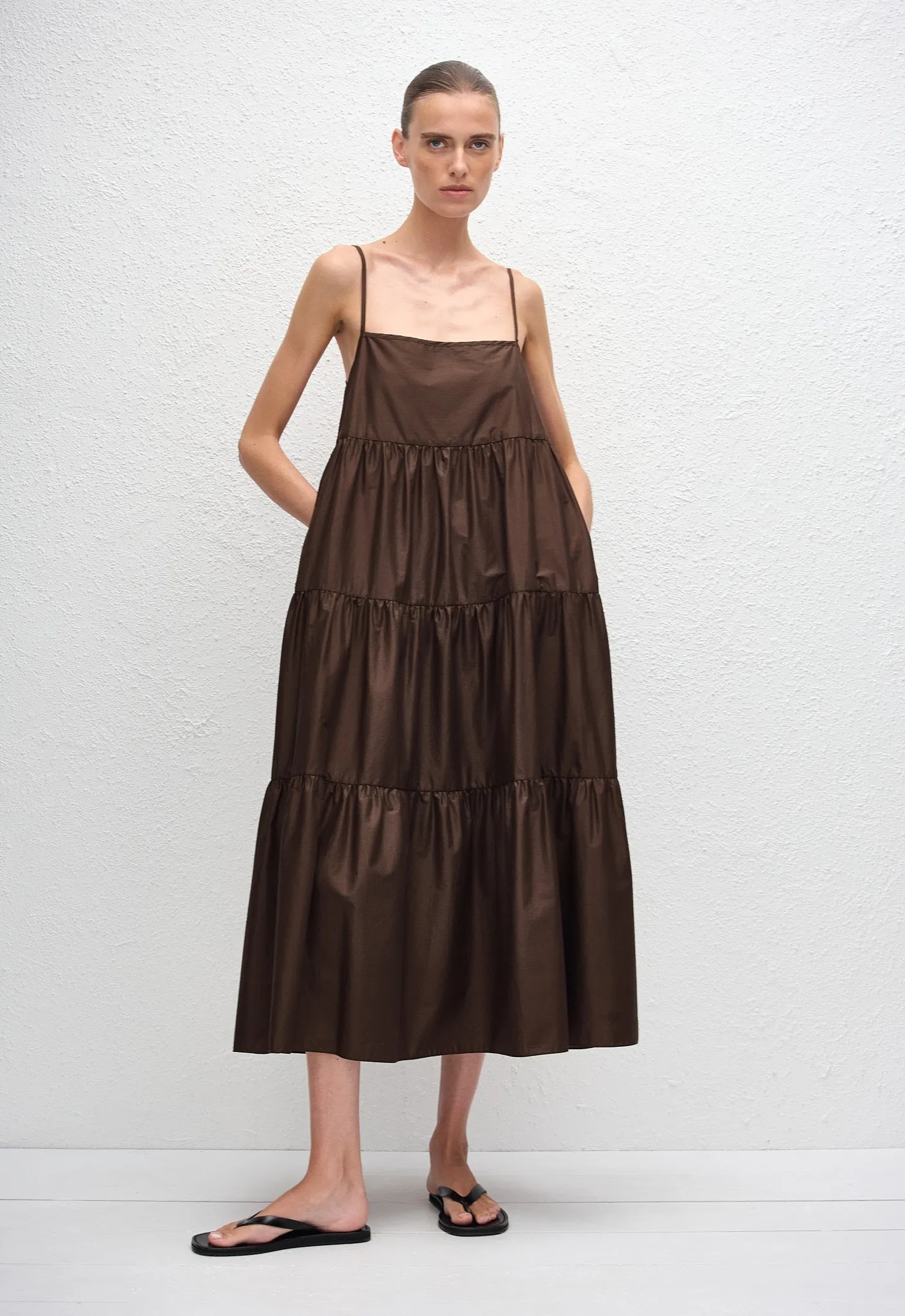 Tiered Sundress - Chocolate sold by Matteau product image thumbnail 2