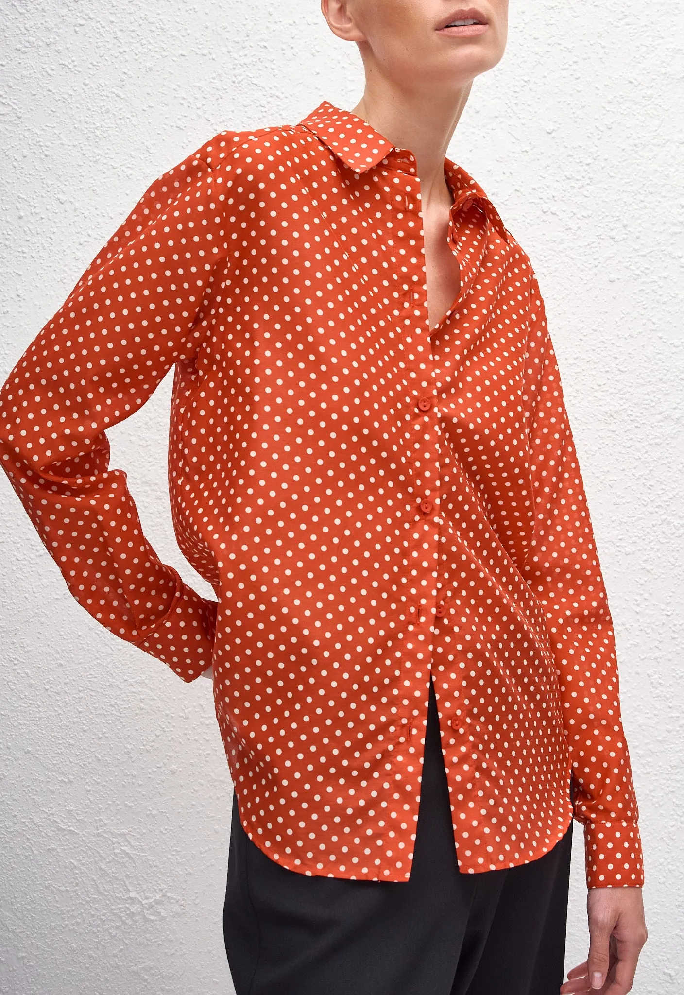Classic Shirt - Polka Dot (Tomato) sold by Matteau product image thumbnail 2