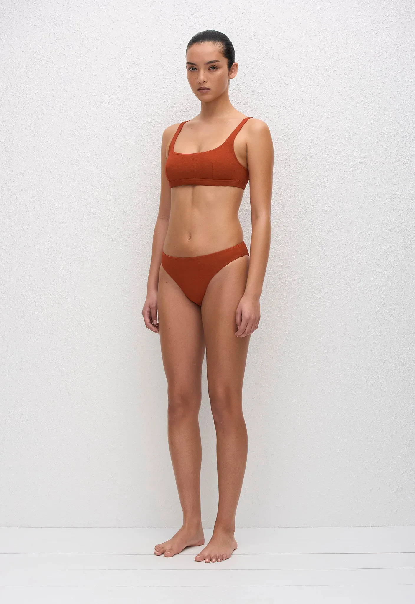 Nineties Crop Top - Tomato Crinkle sold by Matteau product image thumbnail 3