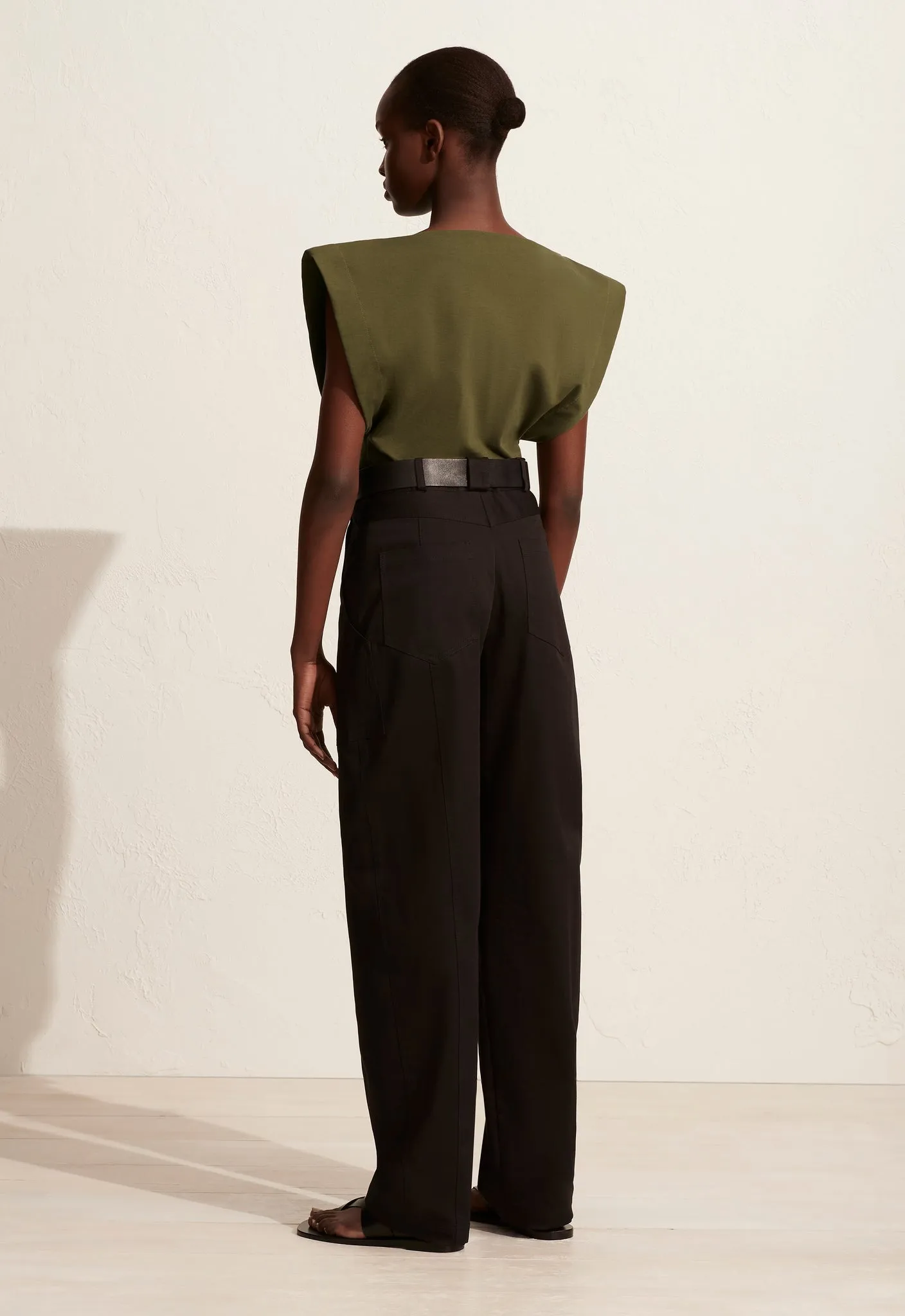 The Boat Neck Tee - Khaki sold by Matteau product image thumbnail 4