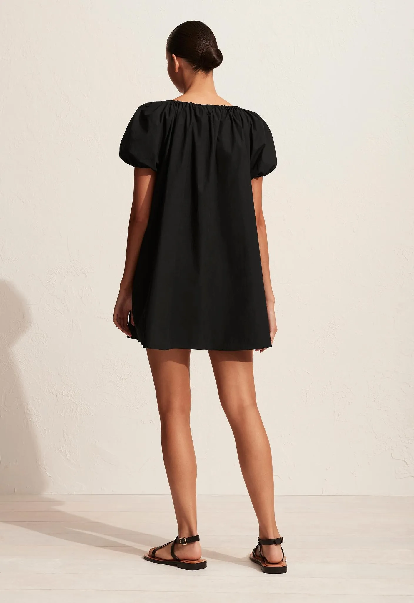 Drawcord Mini Dress - Black sold by Matteau product image thumbnail 4