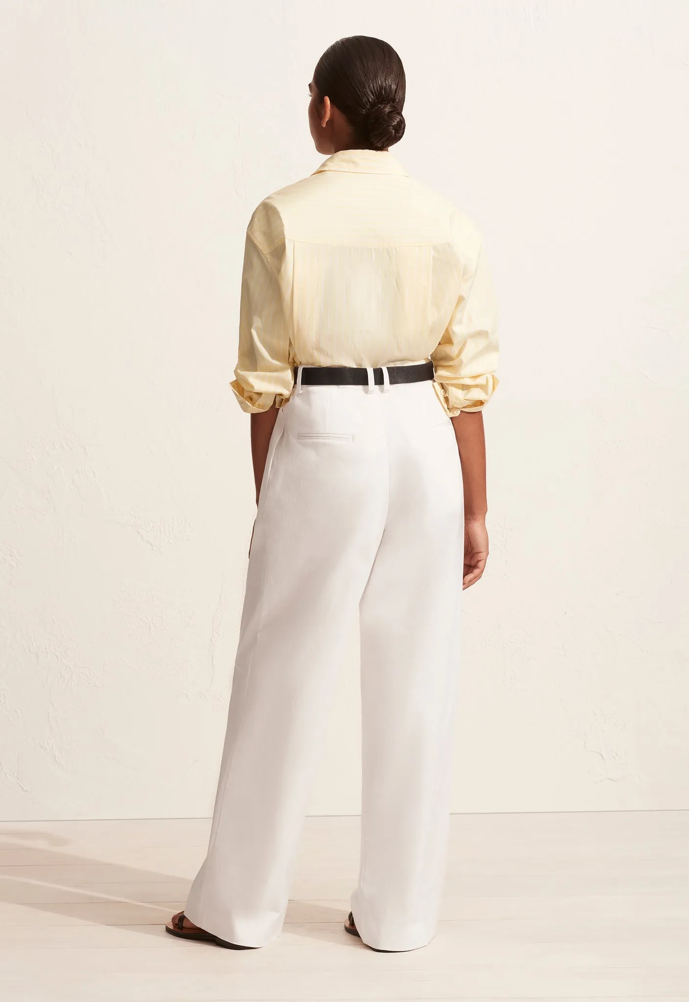 The Classic Stripe Shirt - Creme sold by Matteau product image thumbnail 4